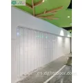 Puerta plegable de aluminio de policarbonato transparente